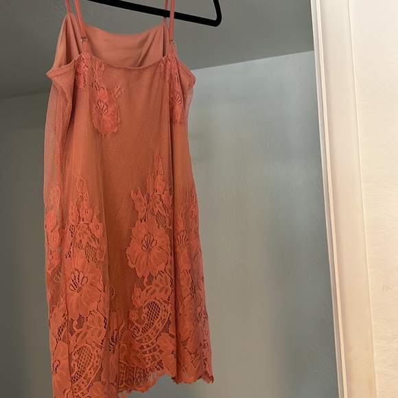 MUMU Peach Lace Dress - Picture 2 of 3